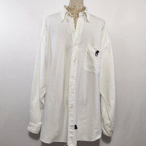 Ralph Lauren Sport Men SZ M Vntg Limited Edition Polo Bear USA Button Down Shirt
